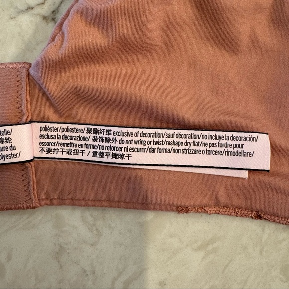 Victoria’s Secret Push-Up Bra - Blush Pink with Floral Lace Accents - 38DDD - Picture 4 of 13